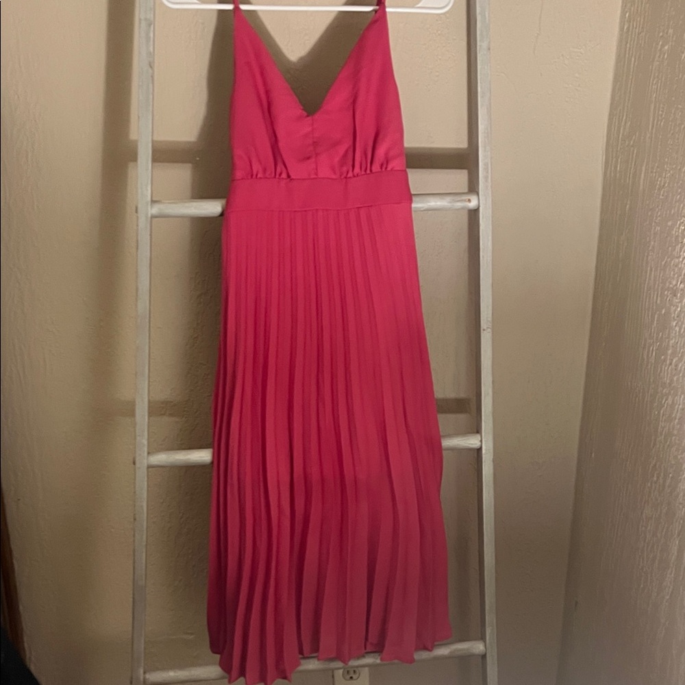 Jessica Simpson Vibrant Pink Midi Dress